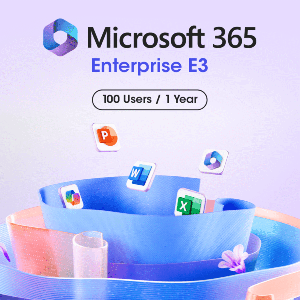 Microsoft 365 E3 – 100 Users (1-Year License Key)